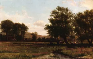 Summer Idle by Thomas Worthington Whittredge - Oil Painting Reproduction