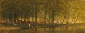 The Camp Meeting by Thomas Worthington Whittredge Oil Painting