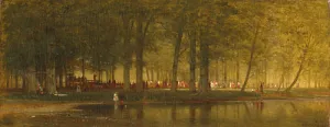 The Camp Meeting by Thomas Worthington Whittredge Oil Painting