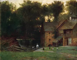 The Mill, Simsbury, Conn by Thomas Worthington Whittredge - Oil Painting Reproduction