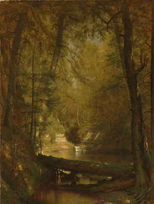 The Trout Pool by Thomas Worthington Whittredge - Oil Painting Reproduction