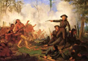 Custer's Last Shot painting by Thompkins H. Matteson