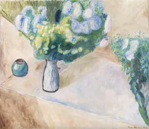 Flowers by Thorvald Erichsen Oil Painting