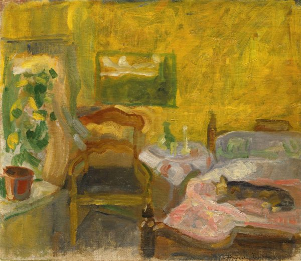 Interior  by Thorvald Erichsen - Hand-Painted Oil Painting Reproduction