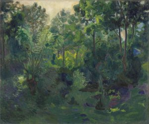 Wooded Landscape by Thorvald Erichsen Oil Painting