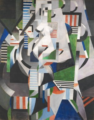 Composition by Thorvald Hellesen Oil Painting