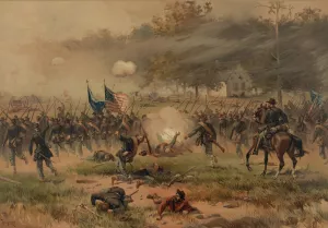 Battle of Antietam by Thure De Thulstrup Oil Painting