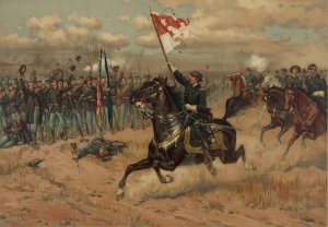 Sheridan's ride by Thure De Thulstrup Oil Painting