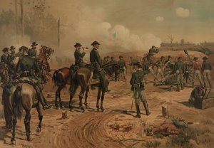 Siege of Atlanta by Thure De Thulstrup Oil Painting
