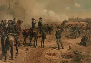 Siege of Atlanta by Thure De Thulstrup Oil Painting