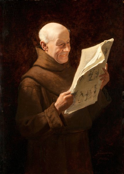 Main Product Photo of Journal amusant  Painting by Thure Nicolaus Cederstrom