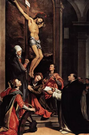 Vision of St Thomas Aquinas by Tiberio Di Tito Oil Painting