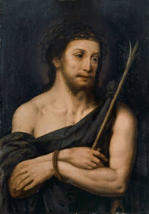 Christ as Ecce Homo by Tiberius Dominikus Wocher Oil Painting