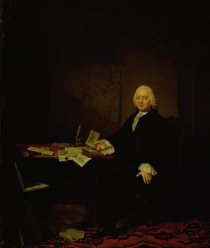 Portrait of Jan Wagenaar, City Historian of Amsterdam by Tibout Regters Oil Painting
