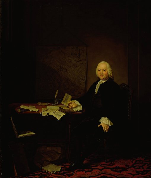 Portrait of Jan Wagenaar, City Historian of Amsterdam  by Tibout Regters - Hand-Painted Oil Painting Reproduction