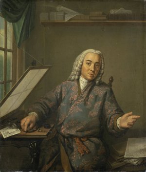 Portrait of the Engraver Jan Casper Philips by Tibout Regters Oil Painting
