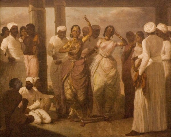 Main Product Photo of Dancers Painting by Tilly Kettle