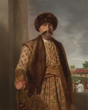 Shuja-ud-daula, Nawab of Oudh by Tilly Kettle Oil Painting