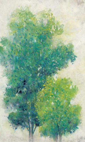 A Pair of Trees I Oil Painting by Tim O'Toole - Contemporary