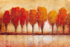 Autumn Water's Edge by Tim O'Toole Oil Painting