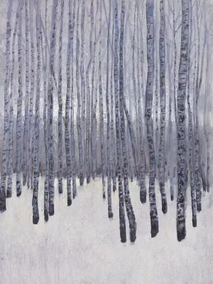 Bare Trees in Winter I Oil Painting by Tim O'Toole - Contemporary