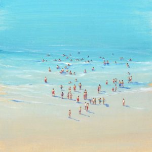 Beach Day II Oil painting by Tim O'Toole