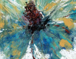 Blue Splash I by Tim O'Toole Oil Painting