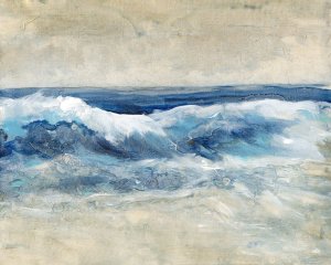 Breaking Shore Waves I by Tim O'Toole Oil Painting
