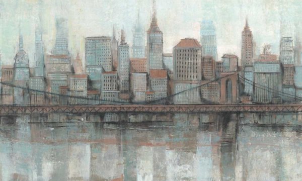 City Center I by Tim O'Toole - Hand-Painted Oil Painting Reproduction