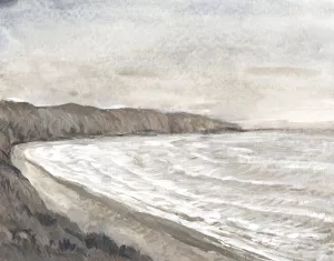 Coastal Shoreline I by Tim O'Toole Oil Painting