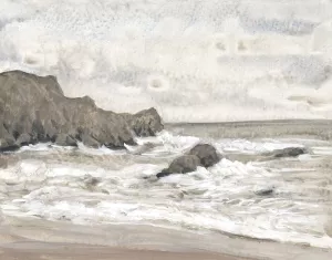 Coastal Shoreline II Oil Painting by Tim O'Toole - Contemporary