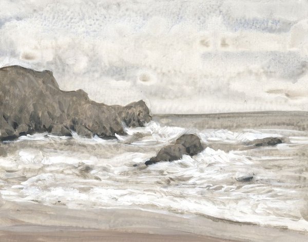 Coastal Shoreline II by Tim O'Toole - Hand-Painted Oil Painting Reproduction