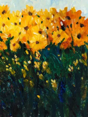 Color Spectrum Flowers II by Tim O'Toole Oil Painting