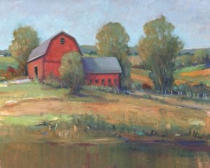 Country Barn I by Tim O'Toole Oil Painting