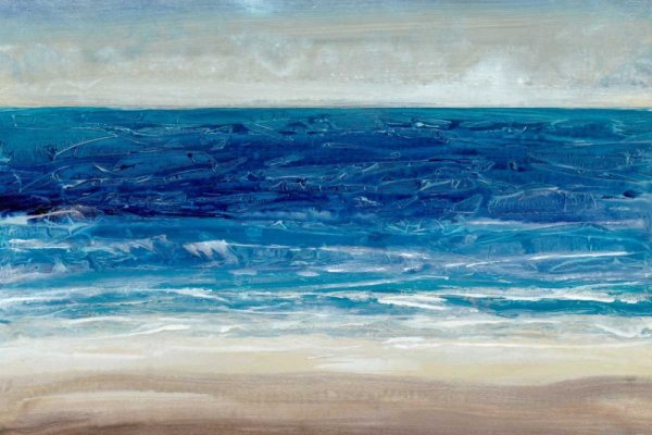 Crashing Blue I by Tim O'Toole - Hand-Painted Oil Painting Reproduction