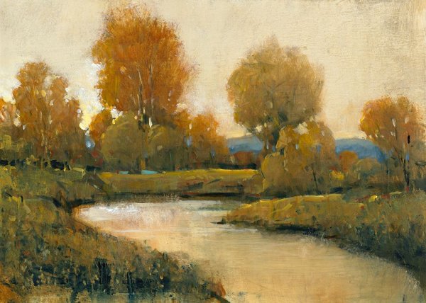 Creek Side I by Tim O'Toole - Hand-Painted Oil Painting Reproduction