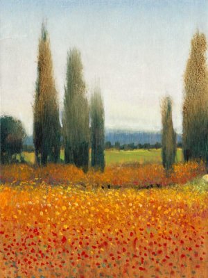 Cypress Trees II Oil painting by Tim O'Toole