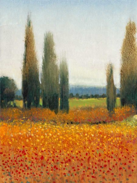 Cypress Trees II by Tim O'Toole - Hand-Painted Oil Painting Reproduction