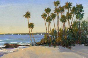 Distant Shore I by Tim O'Toole Oil Painting