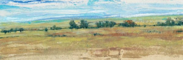 Distant Treeline Panel I by Tim O'Toole - Hand-Painted Oil Painting Reproduction