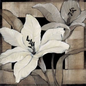 Dramatic Lily Grid I by Tim O'Toole Oil Painting