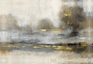 Embellished Gilt Landscape I Oil painting by Tim O'Toole