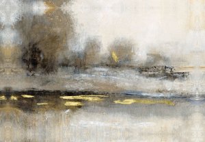 Embellished Gilt Landscape II by Tim O'Toole Oil Painting