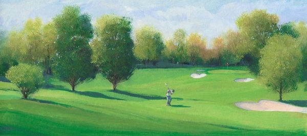 Fairway Shot I by Tim O'Toole - Hand-Painted Oil Painting Reproduction