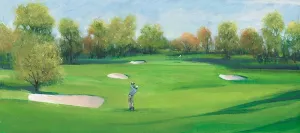 Fairway Shot II Oil Painting by Tim O'Toole - Contemporary