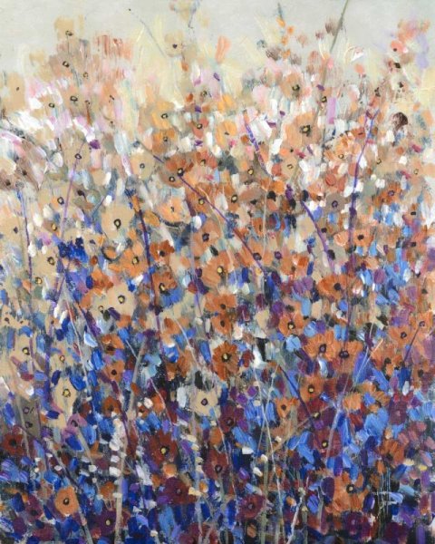 Fall Wildflowers I by Tim O'Toole - Hand-Painted Oil Painting Reproduction