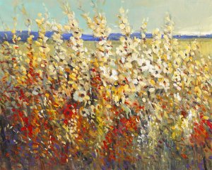 Field of Spring Flowers II by Tim O'Toole Oil Painting