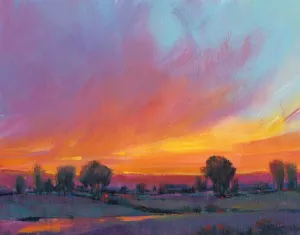 Fiery Sunset II by Tim O'Toole Oil Painting