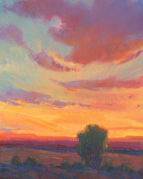 Main Product Photo of Fire in the Sky I Painting by Tim O'Toole