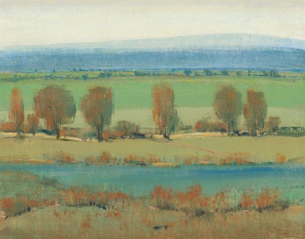 Flat Terrain I by Tim O'Toole - Hand-Painted Oil Painting Reproduction